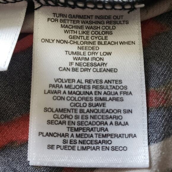 Kasper Sleeveless Lined Abstract Twist Cut Out Blouse Medium - Picture 10 of 10